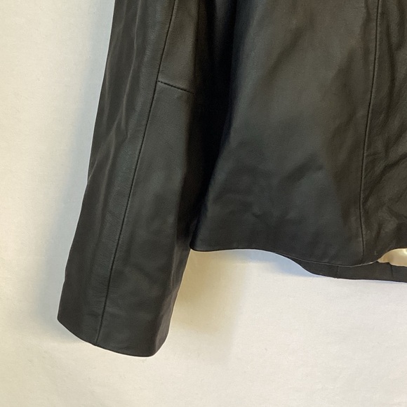 Reneshanta Classic Black Women's Leather Jacket Size XL - Picture 6 of 8
